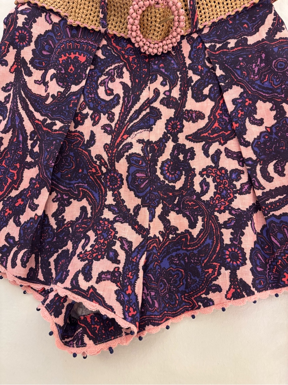 🌸 Zimmermann Tiggy Tuck Short & Ribbed Tank Set — Lilac/Pink Paisley 🌸 - Picture 13 of 13